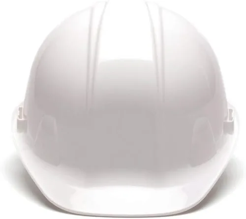 Vista 2 de Pyramex SL Series Cap Style Hard Hat with 4 Point Ratchet - Durable HDPE Shell for Reliable Impact Protection, Rain Trough, Low Profile Design