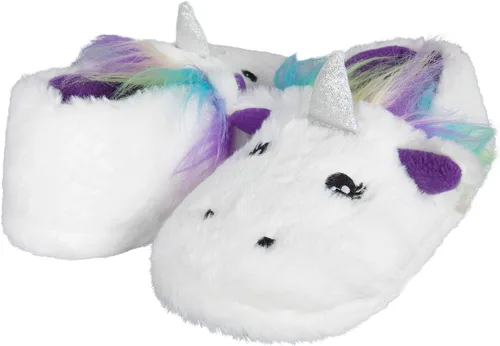 Vista 7 de Jessica Simpson Pantuflas de felpa lindas y acogedoras con espuma viscoelástica para niña
