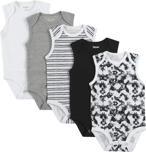Vista 21 de Hanes Body unisex para bebé, Ultimate Flexy sin mangas para niños y niñas, paquete de 5