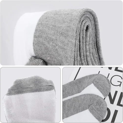 Vista 5 de Auranso 12 pares de calcetines atléticos transpirables para niños y niñas de algodón de corte bajo