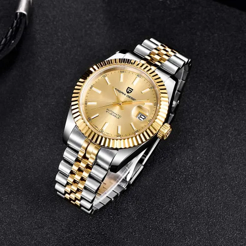 Vista 7 de Pagani Design Business Fashion Relojes automáticos para hombre, relojes deportivos de acero inoxidable para hombres, relojes de pulsera mecánicos