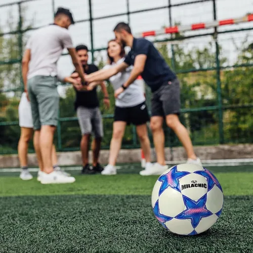 Vista 5 de Balón de fútbol que brilla en la oscuridad, tamaño 3/4/5 con bomba, bolas de fútbol luminosas brillantes, regalos para adolescentes, jóvenes