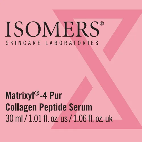 Vista 5 de ISOMERS Matrixyl-4 Pur - Suero de péptido de colágeno – Suero facial antiarrugas, piel radiante + define los contornos faciales y aumenta