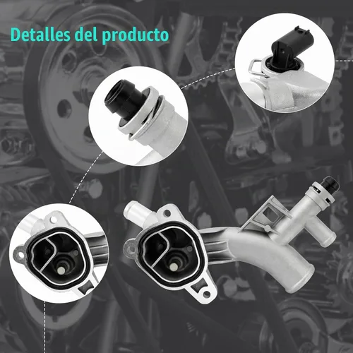 Vista 2 de AULINK 25193922 - Termostato refrigerante con manguera para Chevy 1.4L L4