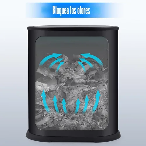 Vista 4 de Anzoymx Botes de basura de baño de acero inoxidable de 1.8 galones, bote de basura pequeño con tapa emergente, papelera estrecha de metal, juego