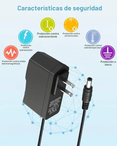 Vista 4 de Adaptador de CA a CC de fuente de alimentación de 5V 2A, Negro