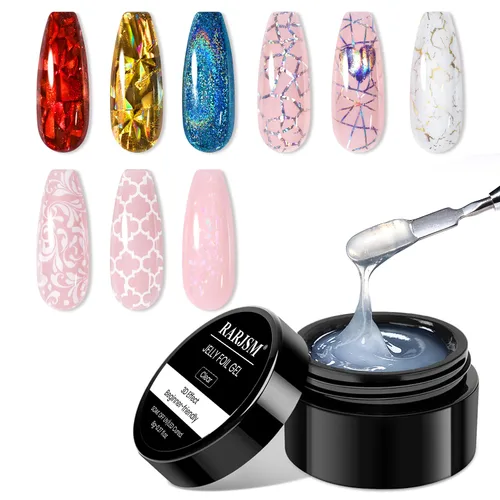 Vista 11 de RARJSM Esmalte de uñas de gel con pintura metálica oro bronce cromo 3D, efecto espejo reflectante brillante, gel de dibujo metálico pintado, 8 ml
