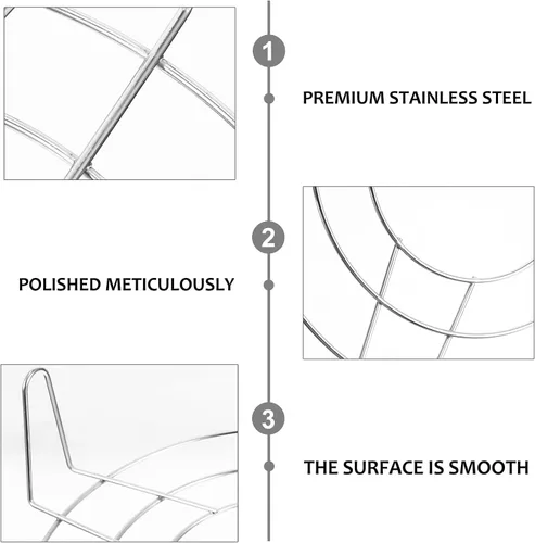 Vista 3 de 4pcs Stainless Steel Cooking Steam Rack for Pressure Cookers