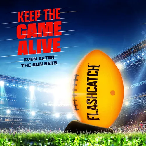 Vista 5 de FlashCatch Fútbol iluminado – Bola que brilla en la oscuridad – NO 6 – Regalos de cumpleaños para deportes al aire libre para niños de 8 a 15 años