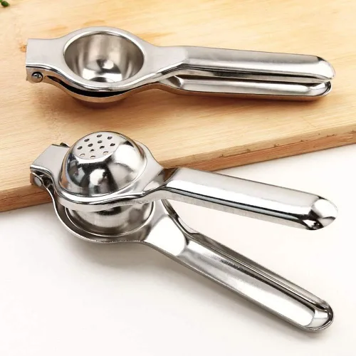 Vista 2 de Lemon Manual Squeezers, Lime Citrus Press Made Stainless Steel, for Kitchen Fruit Pomegranate Extract More Juice, Silver-20 cm