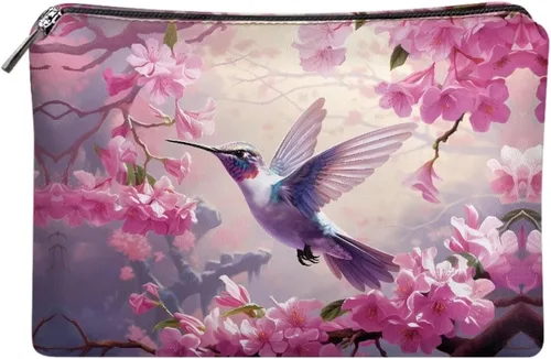 Vista 59 de Flashideas Bolsa de maquillaje portátil de cuero impermeable bolsa de cosméticos embrague maquillaje cepillo bolsa, Estampado De Mármol Azul 1