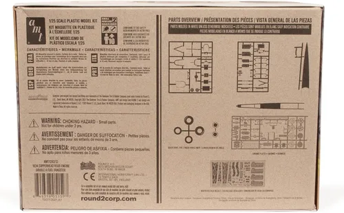 Vista 4 de AMT Skill 2 Kit de modelo 1934 Copperhead Motor trasero Doble A combustible Dragster Modelo a escala 1/25