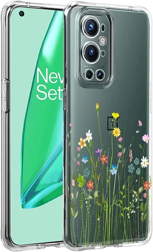 Vista 15 de Unov Funda para OnePlus Nord 4 5G, ramo de flores Patrón en relieve transparente, antideslizante, protector delgado a prueba de golpes, TPU