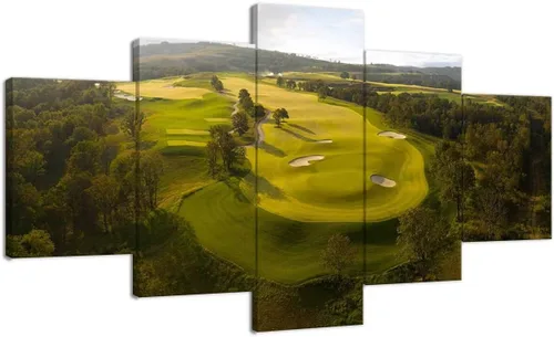 Vista 14 de chenchenArt Payne's Valley Golf Course 19th Hole - Arte de pared para sala de estar, dormitorio, baño, decoración del hogar, campo de golf
