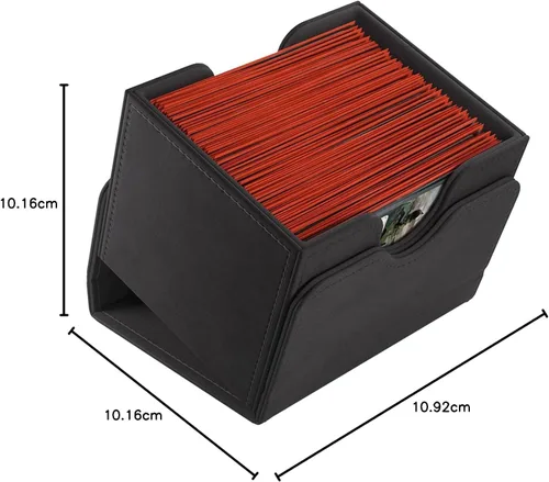 Vista 2 de GameGenic Caja de cartas – Caja de cubierta: Sidekick XL negro 100CT – TCG duradera y resistente, almacenamiento de tarjetas OCG – Compatible