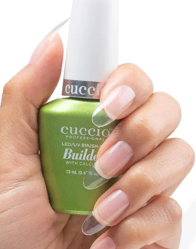 Vista 3 de Cuccio Pro - Gel constructor con brocha con calcio, transparente, 0.43 onzas líquidas