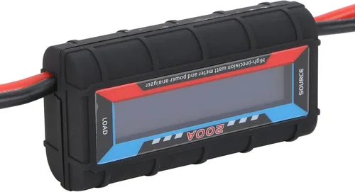 Vista 8 de Medidor de vatios Rc de 200 A, analizador de potencia, analizador de batería digital, monitor de medidor de potencia con pantalla LCD digital