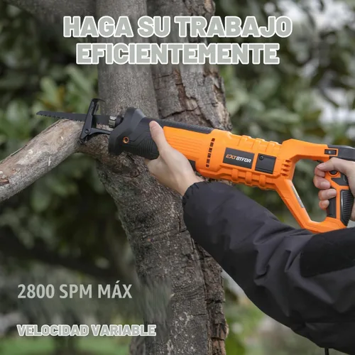 Vista 2 de Sierra recíproca de 7 amperios, mango de 360 ° 6 velocidad