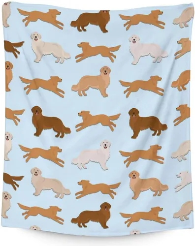 Vista 11 de Golden Retriever - Manta de regalo – 40 x 30 pulgadas, bonita manta para niños y niñas, manta negra suave y mullida para regazo y silla