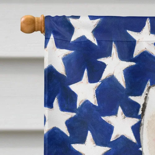 Vista 3 de Caroline's Treasures CK1713CHF Patriotic USA - Lienzo decorativo (tamaño grande), diseño de la bandera de Husky Siberiano, multicolor