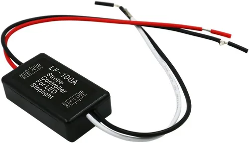 Vista 5 de Controlador de flash controlador estroboscópico módulo intermitente para luz LED de freno de coche (LF-100A)