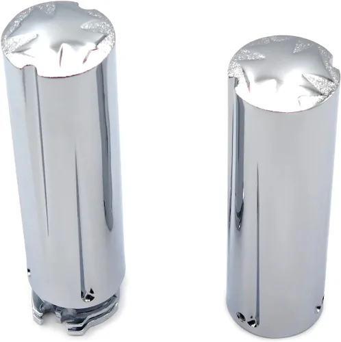Vista 3 de Motocicleta Motocicleta Cruz End Estilo 1" Empuñaduras de mano para Harley Electra Glide Classic Chrome nuevo