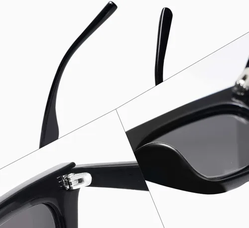 Vista 4 de VANLINKER Pequeños lentes de sol de ojo de gato para mujer estilo retro diminuto cuadrado sombra VL9555