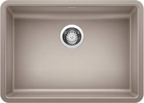 Vista 9 de BLANCO Precis ADA - Fregadero de cocina con cuenco individual de 25 pulgadas, color antracita