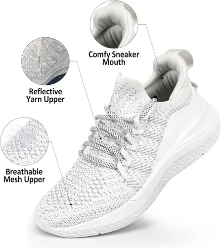 Vista 2 de Kickticks Tenis deportivos sin cordones para mujer, tenis atléticos, para correr, entrenamiento, ligeros, casuales, para gimnasio, para mujer