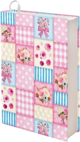 Vista 20 de Rnyleeg - Fundas de libro elásticas con diseño floral, diseño reutilizable y resistente - Protege tus libros de texto