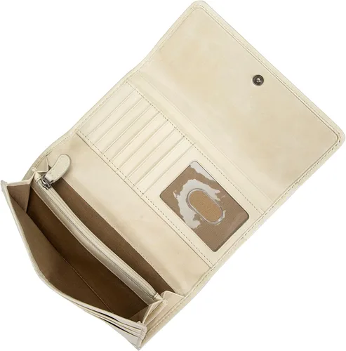 Vista 3 de FRYE Cartera de piel Melissa Continental Snap