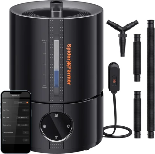 Vista 2 de Spider Farmer Humidificador inteligente de 5L y luz de crecimiento SE7000