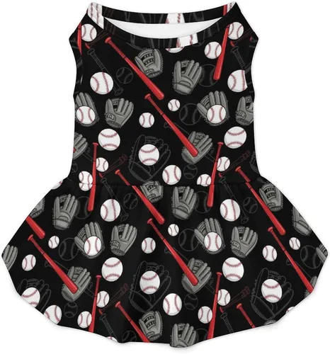 Vista 7 de Dog Dress for Medium Dogs (Baseball Gifts Art)