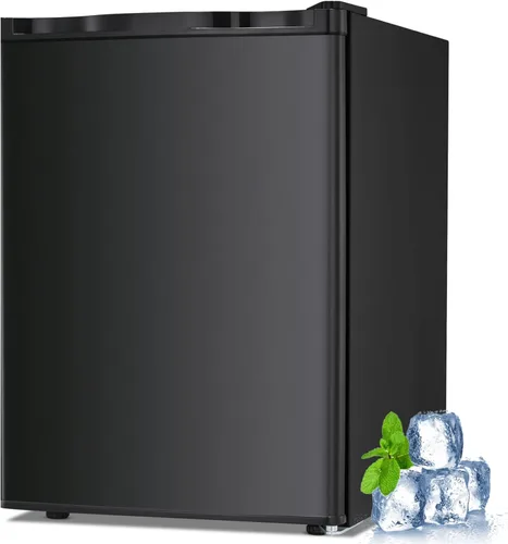 Vista 8 de Congelador vertical pequeño de 1.1 pies cúbicos, mini congelador compacto con estantes extraíbles, termostato ajustable, bisagra de puerta