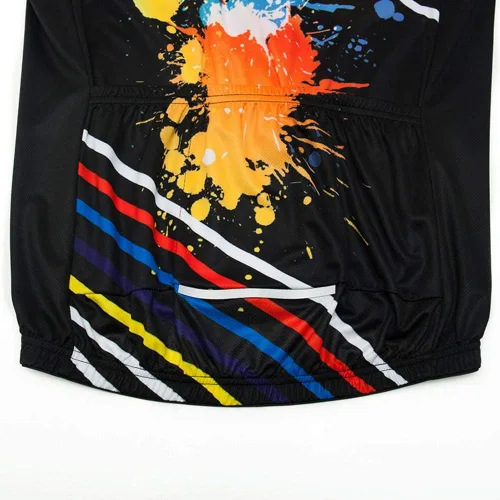 Vista 5 de MOXILYN Camisetas de ciclismo para hombre, conjunto de ropa de bicicleta para hombre, chaqueta de bicicleta de manga larga y pantalones de ciclismo