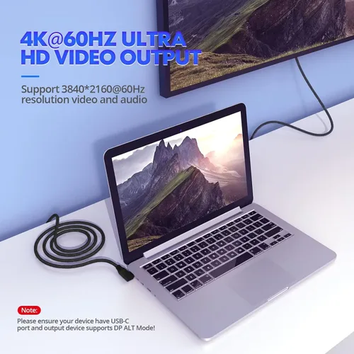 Vista 5 de UseBean Cable USB C a USB C de 100 W, 6.6 pies (paquete de 2), USB 3.2 Gen2 Gen2x2 de ángulo recto de transferencia de datos de 20 Gbps y carga