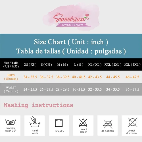 Vista 6 de SweetSnow Paquete de 6 tangas para mujer, sin costuras, cintura ajustable, ropa interior multicolor
