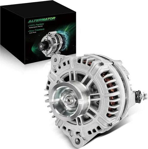 Vista 12 de Alternador de 4.0L para: Ford Explorer 2002 2003 2004, Explorer Sport Trac 2001-2004 para: Mercury Mountaineer 2001-2004, polea de 6 ranuras de 12V