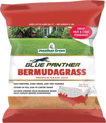Vista 3 de Jonathan Green Blue Panther Bermudagrass - Semilla de hierba de 1 libra