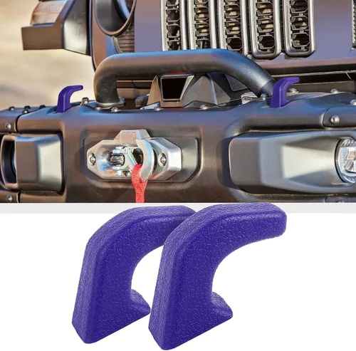 Vista 16 de JWWY Cubiertas de Gancho de Remolque para Parachoques Cubierta Protectora de Receptor de Enganche de Remolque Funda de Goma para Cabrestante
