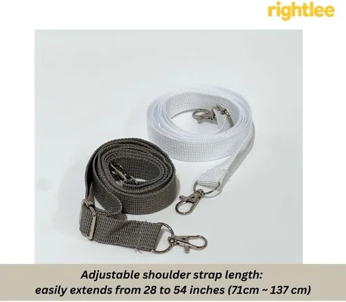 Vista 5 de rightlee Bolso cruzado transparente – Bolso transparente aprobado por estadios y bolsa de mensajero para conciertos, deportes, viajes