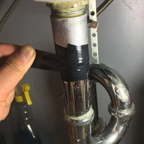 Vista 2 de Cinta de silicona autoadherente LLPT de 1 pulgada x 17 pies, cinta de envoltura autoadhesiva para reparación de emergencia de manguera, manillar
