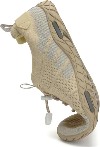 Vista 8 de WateLves Zapatos de agua descalzos para mujeres y hombres, zapatos de natación de playa, atléticos, de secado rápido, calcetines acuáticos de malla
