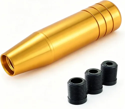 Vista 11 de Lunsom Pomo de palanca de cambios de aluminio de 5 pulgadas, mango de palanca de cambios de aleación larga, cabezal de cambio automático