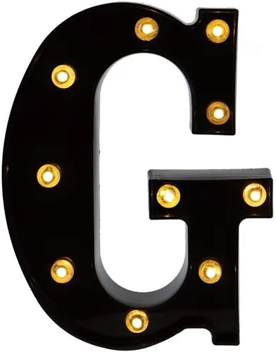 Vista 53 de Ulalaza Letrero de luz LED en blanco y negro, 2 letras AA alimentadas por batería para boda, fiesta de cumpleaños, lámpara de Navidad, luz nocturna