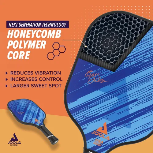 Vista 3 de JOOLA Pickleball Paddle Journey and Seneca – Select Fiberglass or Carbon Fiber Surface – Lightweight Paddles – Control & Power Rackets for Beginners