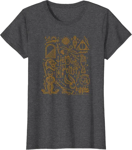 Vista 60 de Harry Potter Deathly Hallows 2 Icon Collage Poster T-Shirt Baby Blue