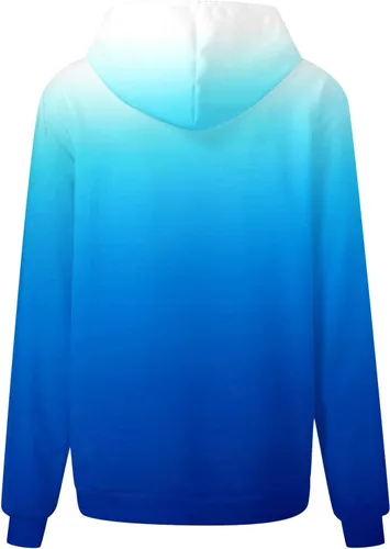 Vista 4 de Ceboyel Sudadera de gran tamaño con estampado de neón para mujer, sudadera con cordón, suéter de moda, ropa de moda de otoño 2023