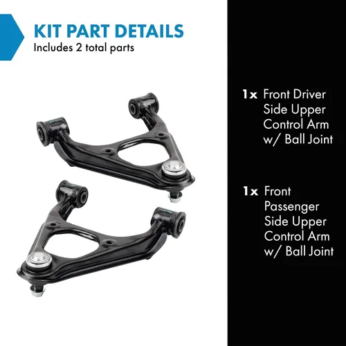 Vista 170 de Conjunto de Brazo de Control Inferior Delantero y Junta Esférica TRQ para Lado del Conductor y del Pasajero 2 Piezas Compatible con Ford Mustang GT