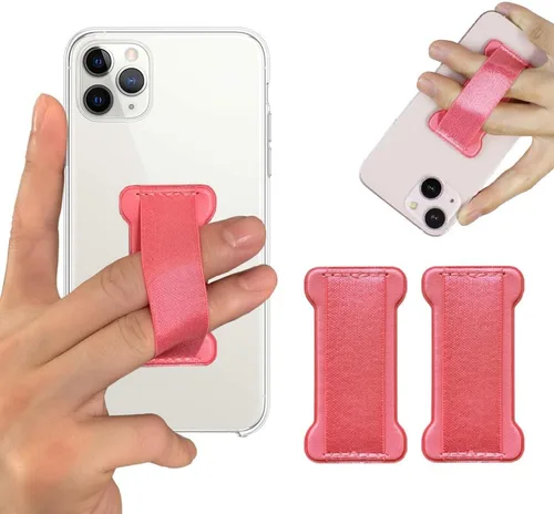Vista 15 de Soporte de agarre para teléfono de mano, soporte universal para teléfono con correa para dedo, agarre para selfie compatible con la mayoría de 3